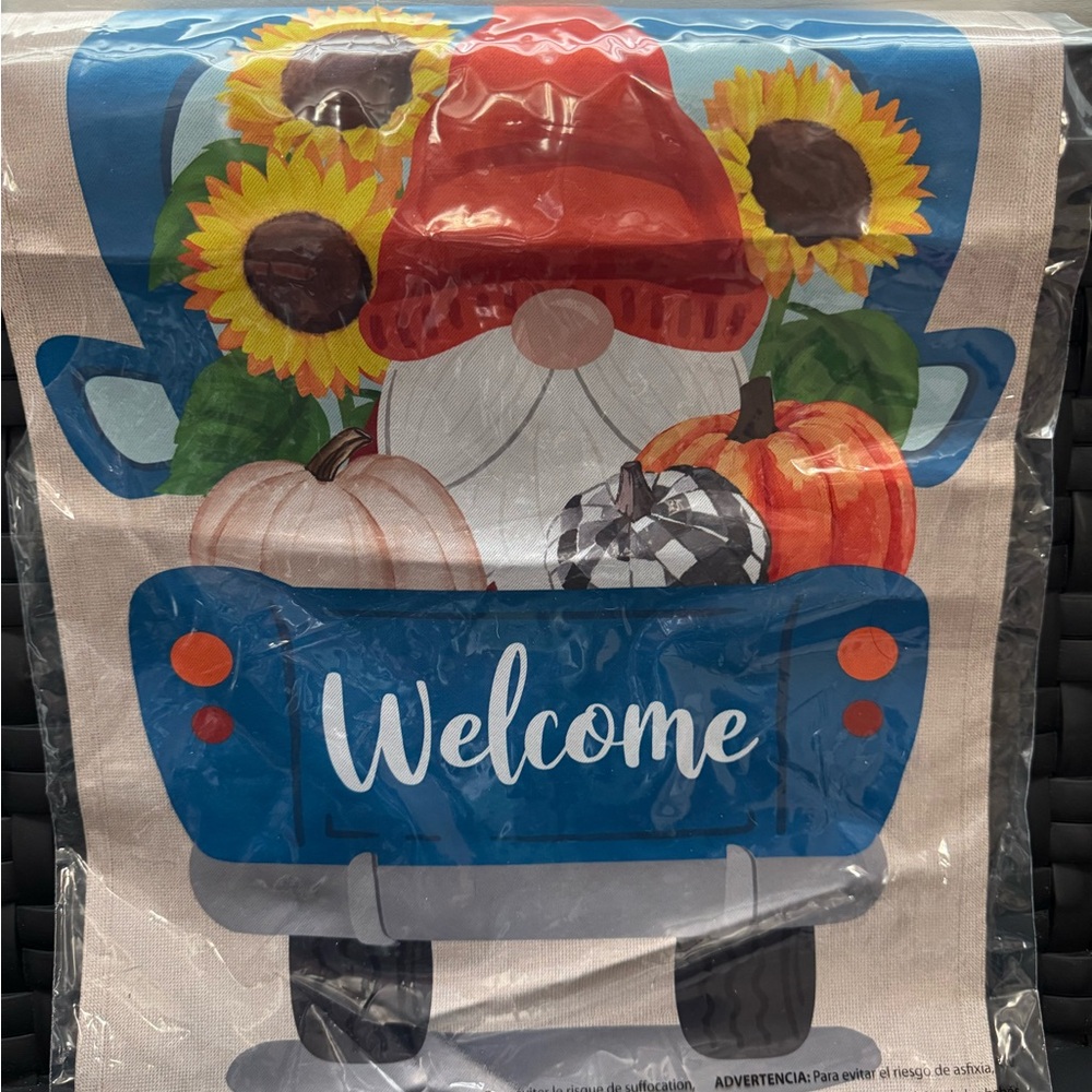 Meadow Creek Decorative Garden Flag - Welcome Gnome